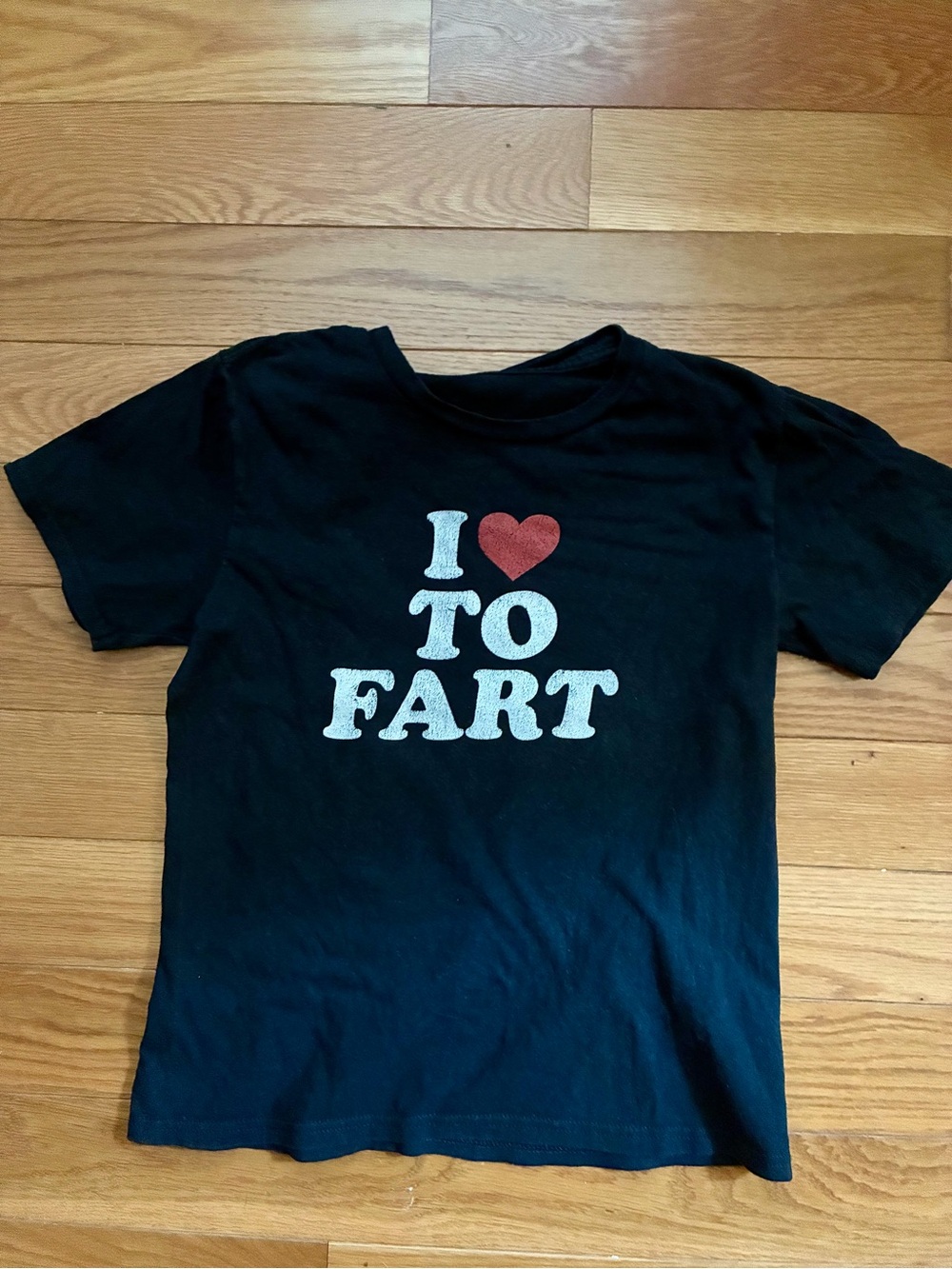 Black Kids I Love to Fart Tee size medium